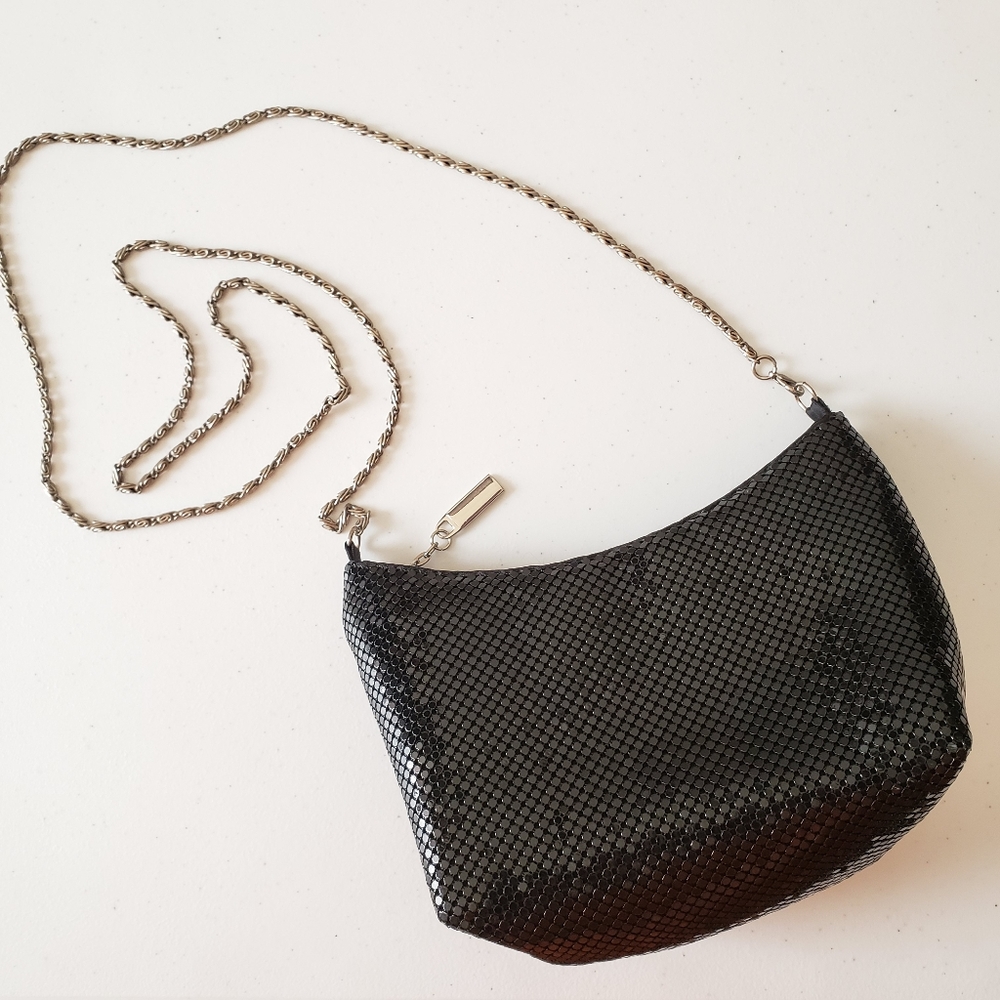 Cute black metallic evening bag